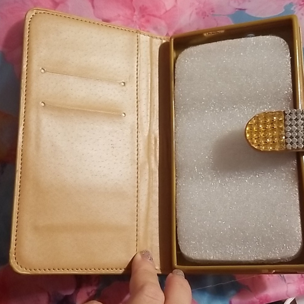 NEW Bling Rhinestone Cell Phone Wallet Case - Picture 8 of 8